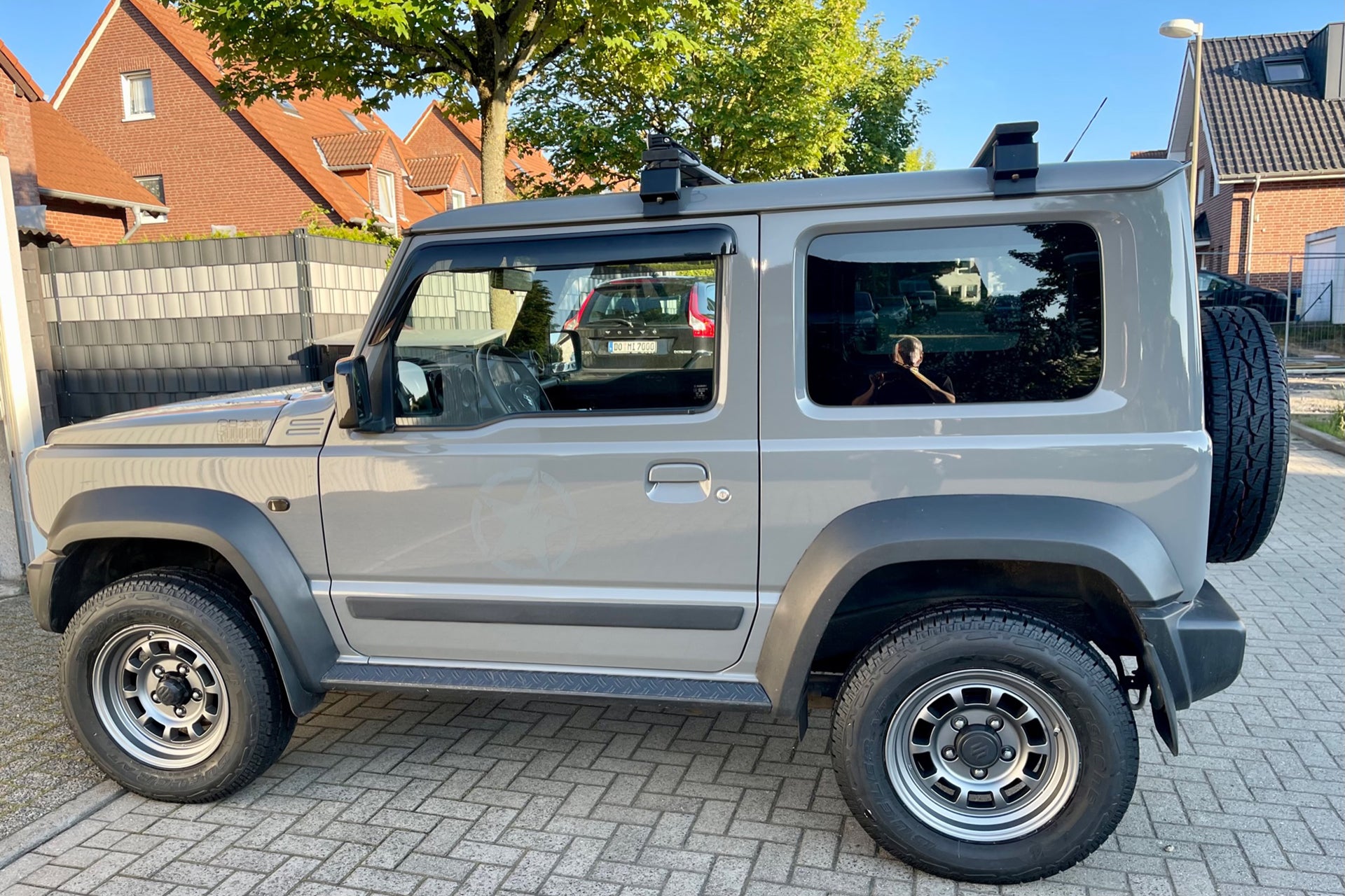 Suzuki Jimny 2018+ with 16" HIGH PEAK J-01 Wheels in Anthracite, Supplied by Street Track Life JimnyStyle