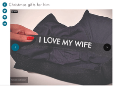 FANCIES Men's Underwear - Anthracite - I Love My Wife