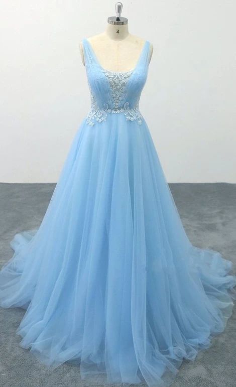 Open Back Lace/Tulle Long Prom Dress 8th Graduation Dress Custom-made ...