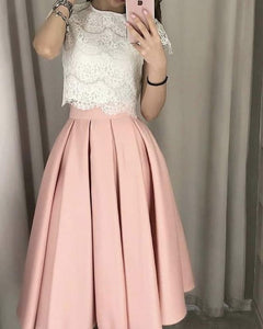 Teal Length Bridesmaid Dresses Lace Crop Top homecoming cg1290