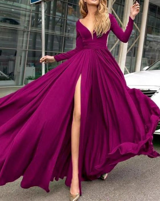 Simple long Prom Dresses cg13066 – classygown