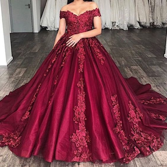 Off the Shoulder Prom Dresses with Appliques Quinceanera Gowns cg15052 ...