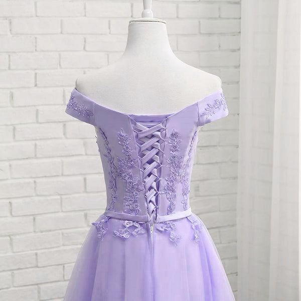 light purple hoco dress