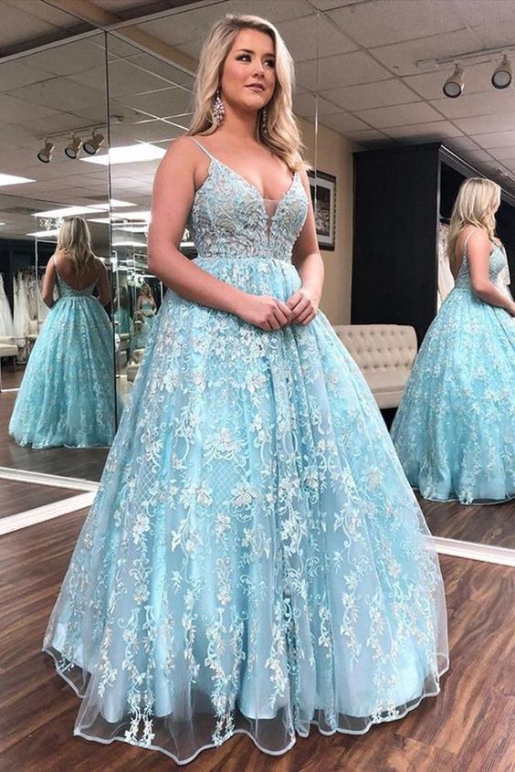 Lace Ball Gown Long Prom Dresses,Graduation School Party Dress cg22679 ...