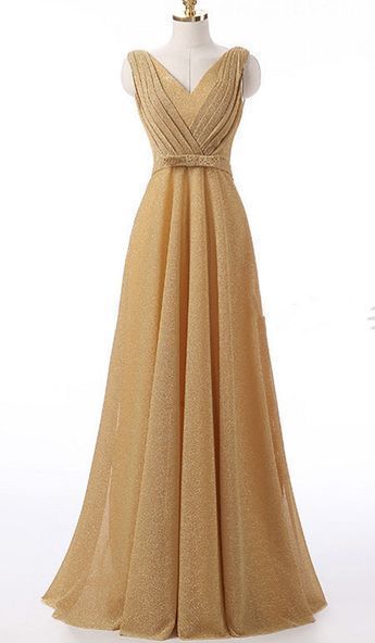 champagne color long formal dresses