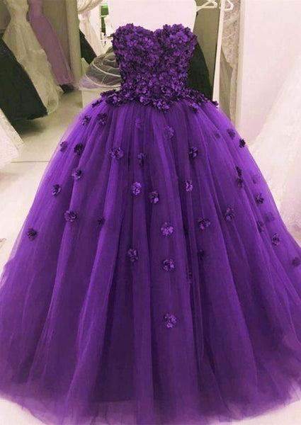 simple purple gown