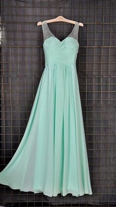 Simple Prom Dress,Prom Gown,Long Evening Gowns,Mint Green Prom Dresses for Teens  cg7632