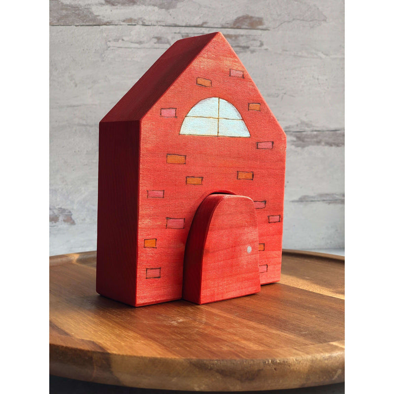 three little pigs wood houses