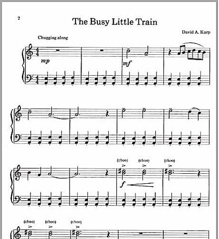 Busy Little Train By David Karp - Sample 