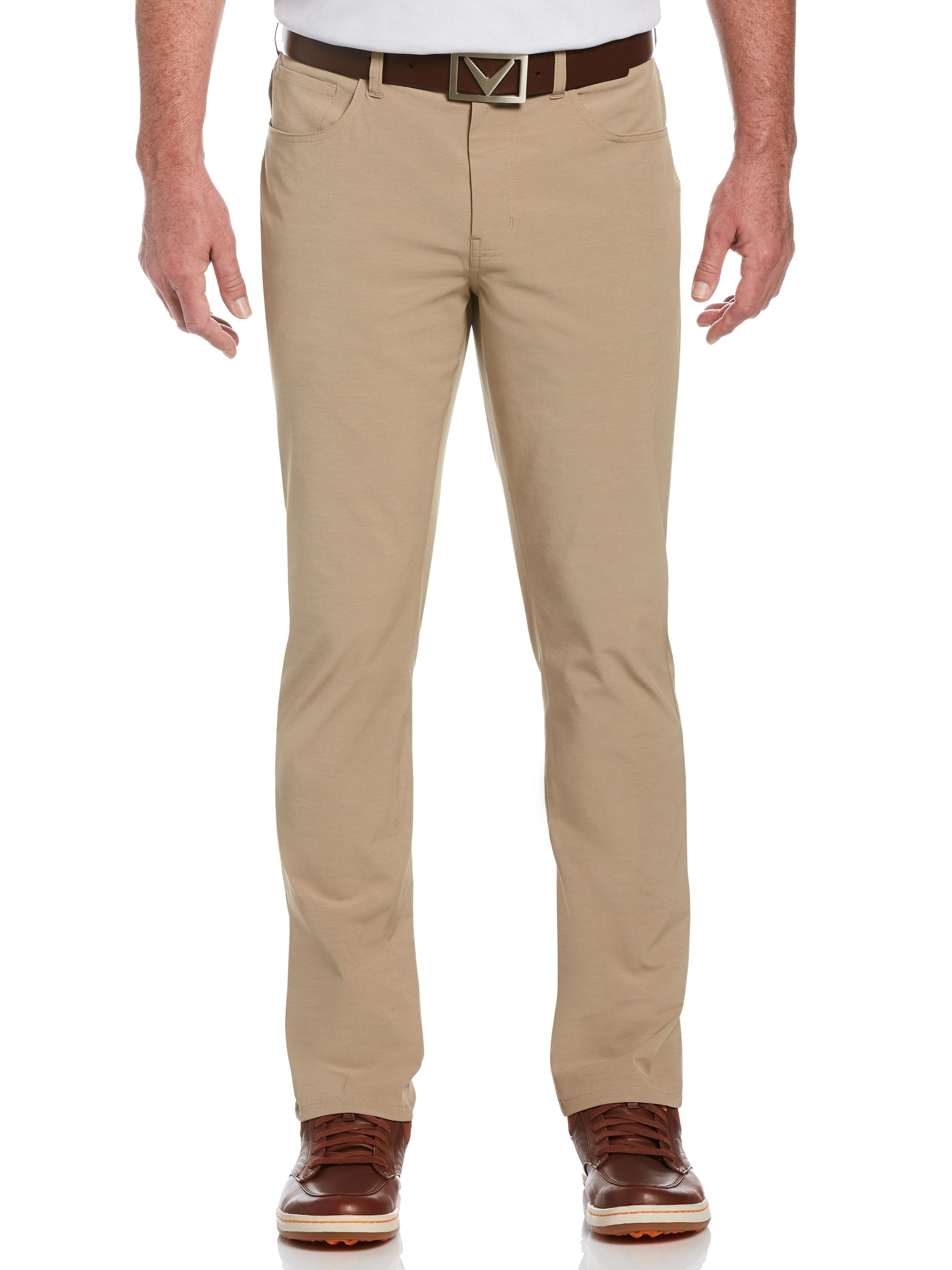 Stretch Waterproof 5-pocket Thick Travel Pants, Golf Pants, Work Pants