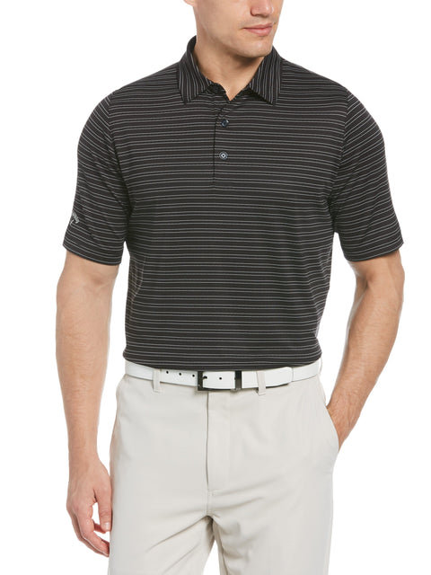 Mens Fine Line Ventilated Stripe Golf Polo Shirt Callaway Apparel