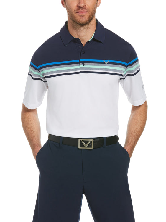 Mens Swing Tech™ Signature Chest Block Golf Polo | Callaway Apparel