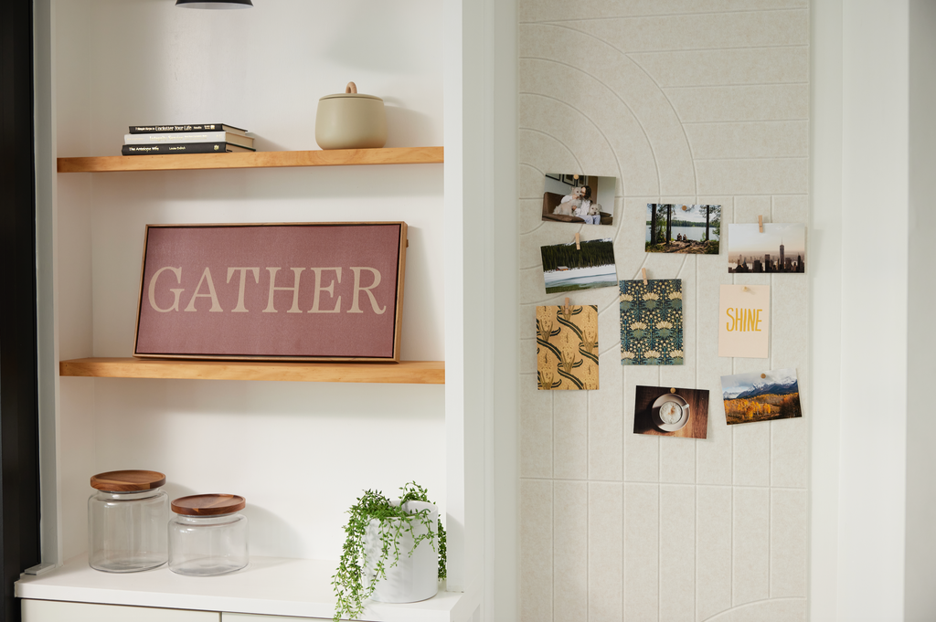 Pinnable renter friendly wall tiles made from Felt Right.