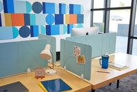 Ebony Wave Small Desk Divider