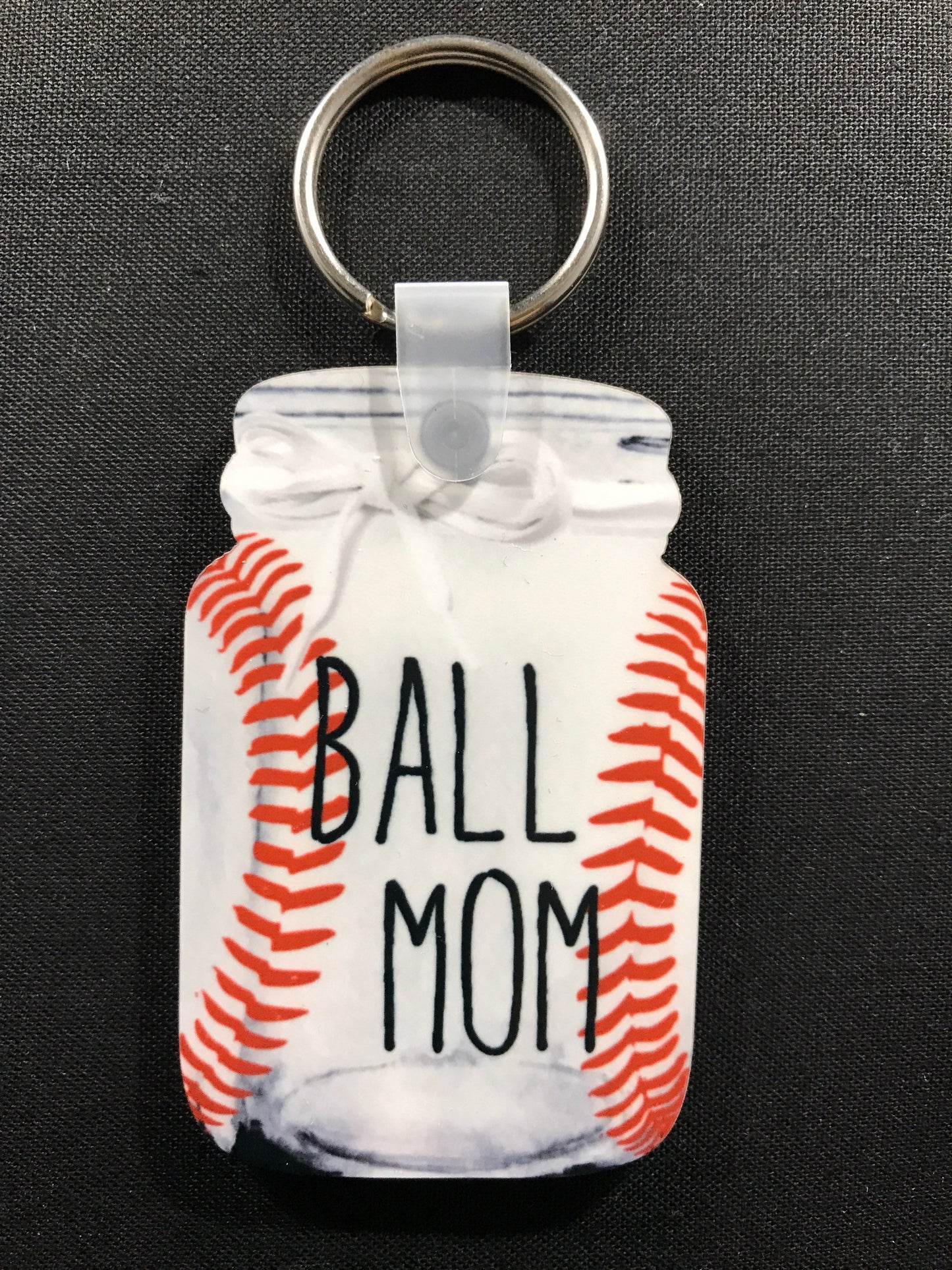 ball mom keychain