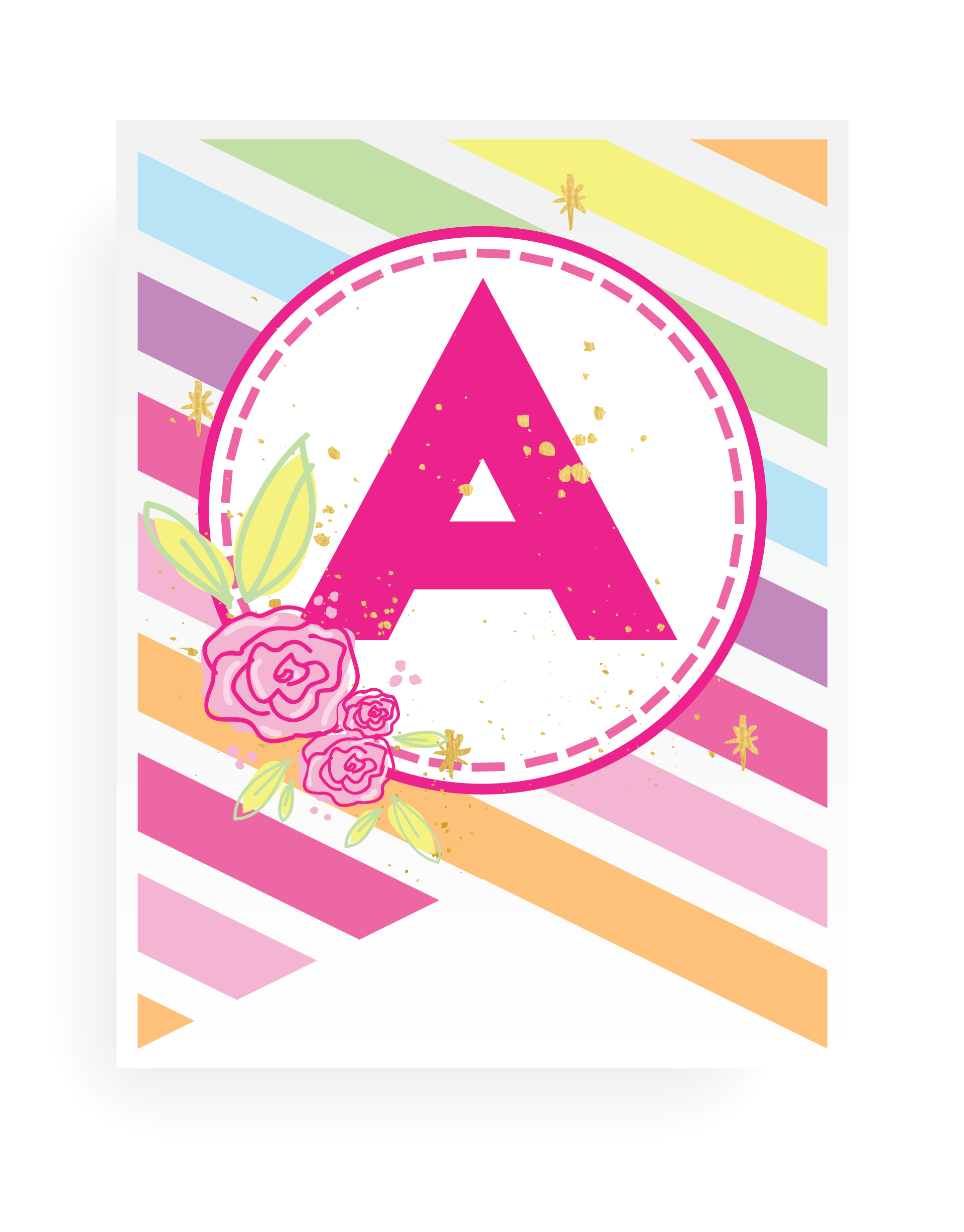 Printable Alphabet Letters For Birthday Banner Free Printable Letter