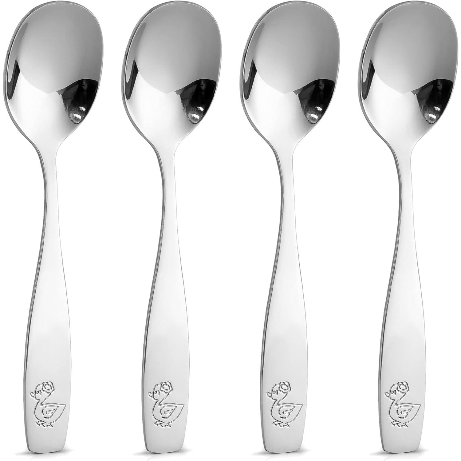 Zulay Kitchen 6 Pack Silicone Soft Baby Spoons, First Stage Gum-Friendly Infant  Spoons For Baby Led Weaning 