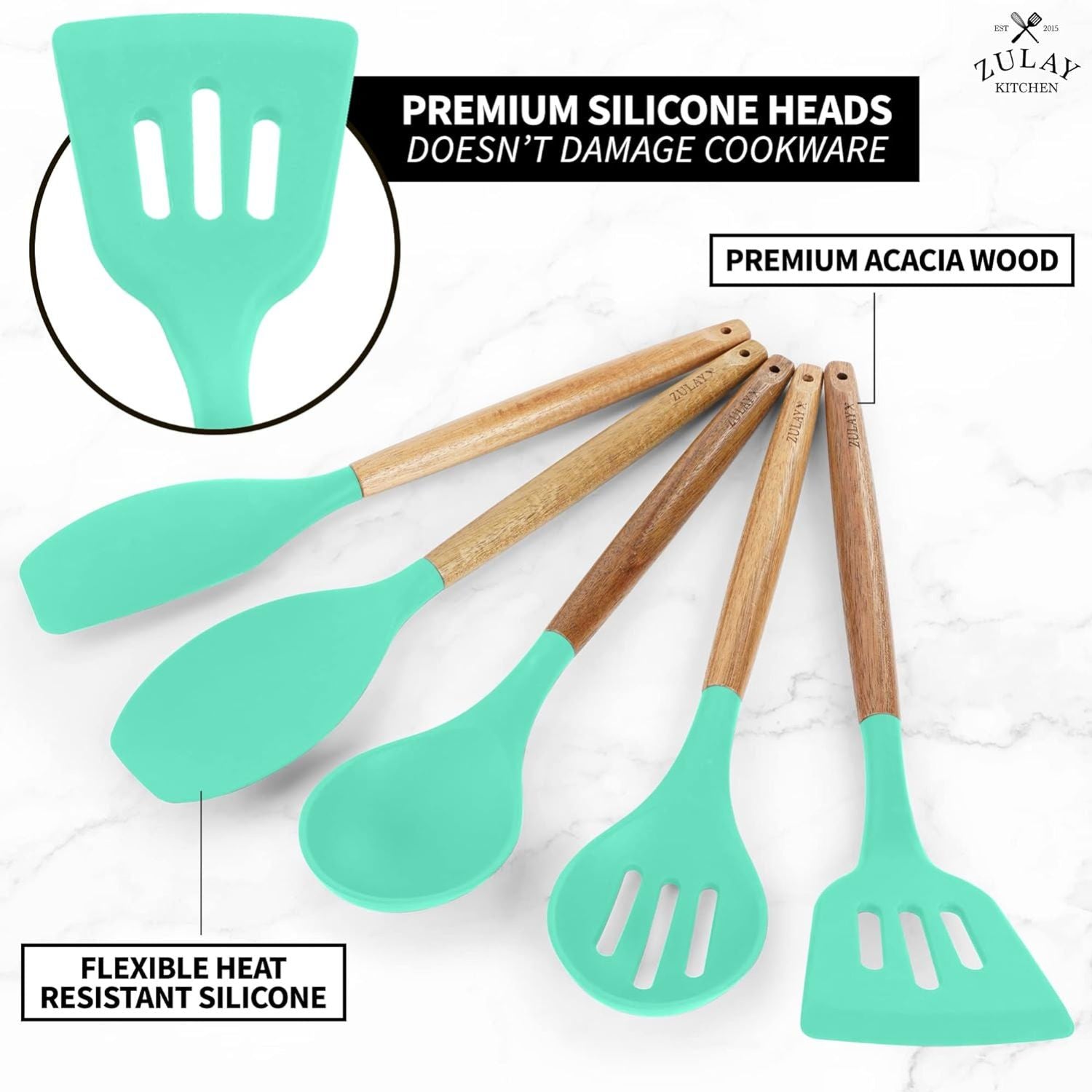 7-Piece Nylon & Silicone Kitchen Utensil Set, Xtrema