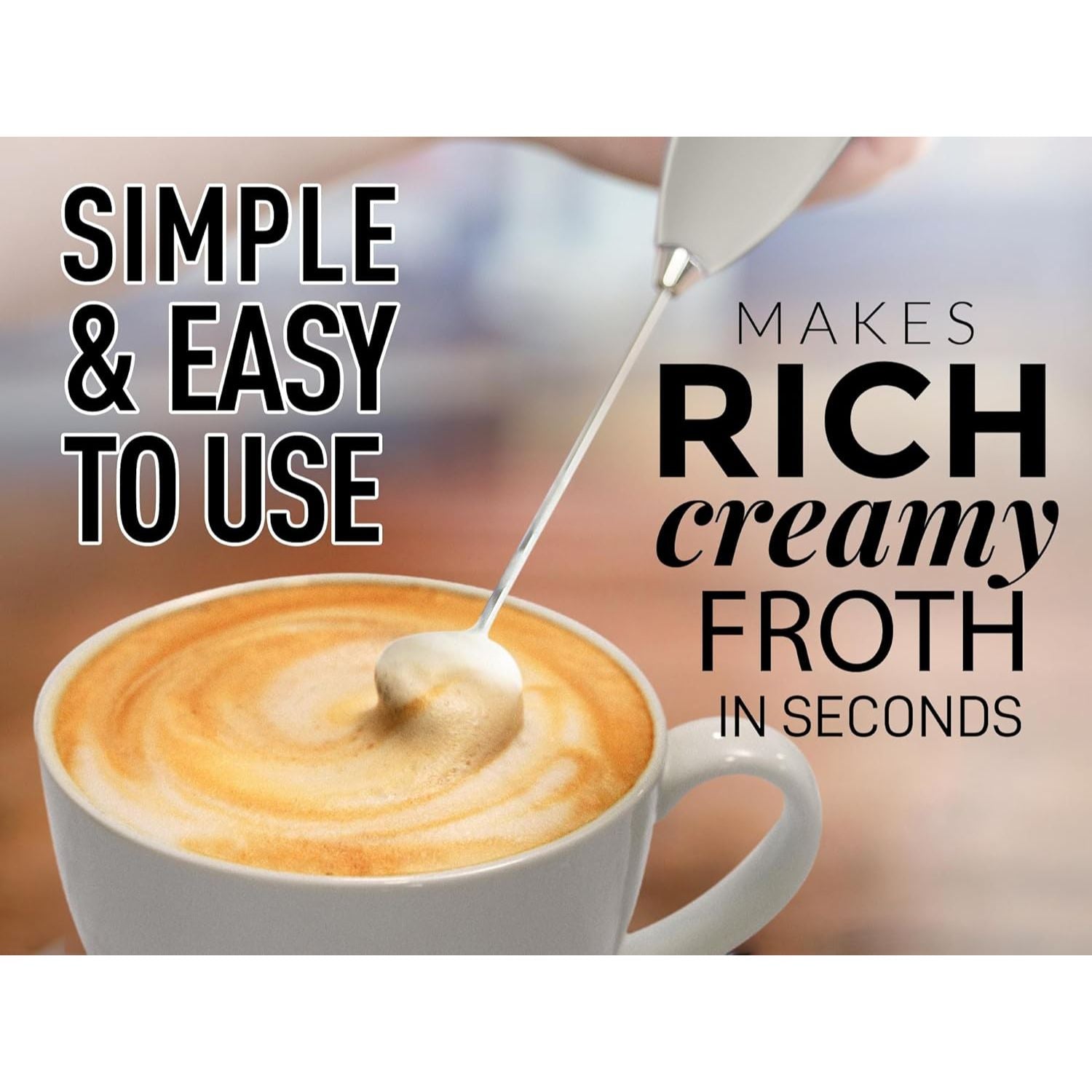 Milk Frother with Batteries Included Online