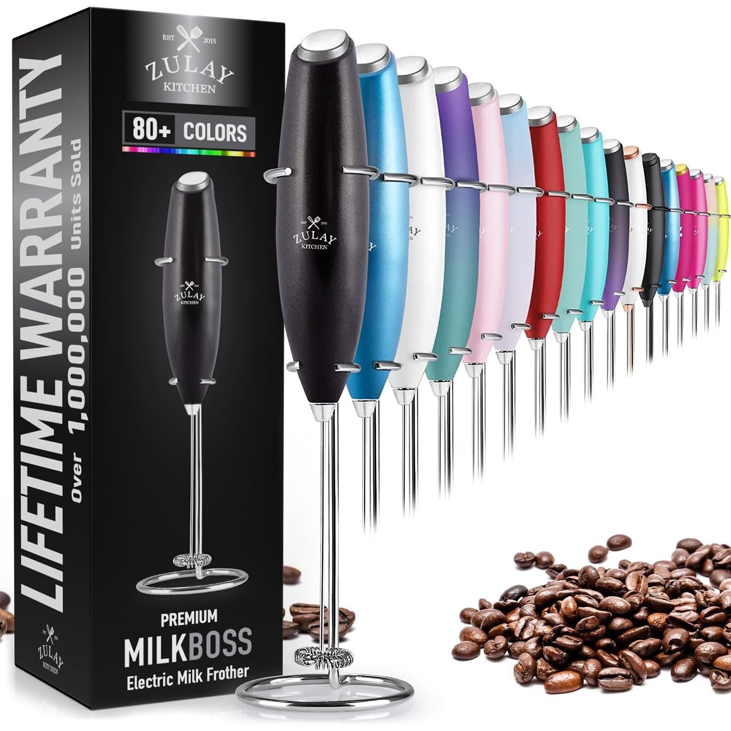 Zulay Executive Series Ultra Premium Gift Milk Frother For Coffee