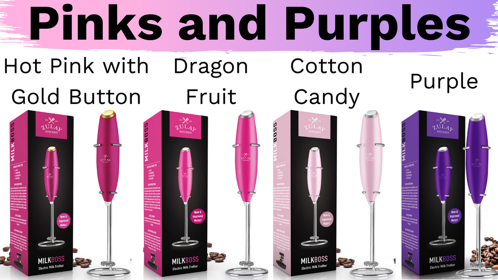 Zulay Kitchen Milk Frother (Without Stand) - Hot Pink with Gold Button, 1 -  Jay C Food Stores