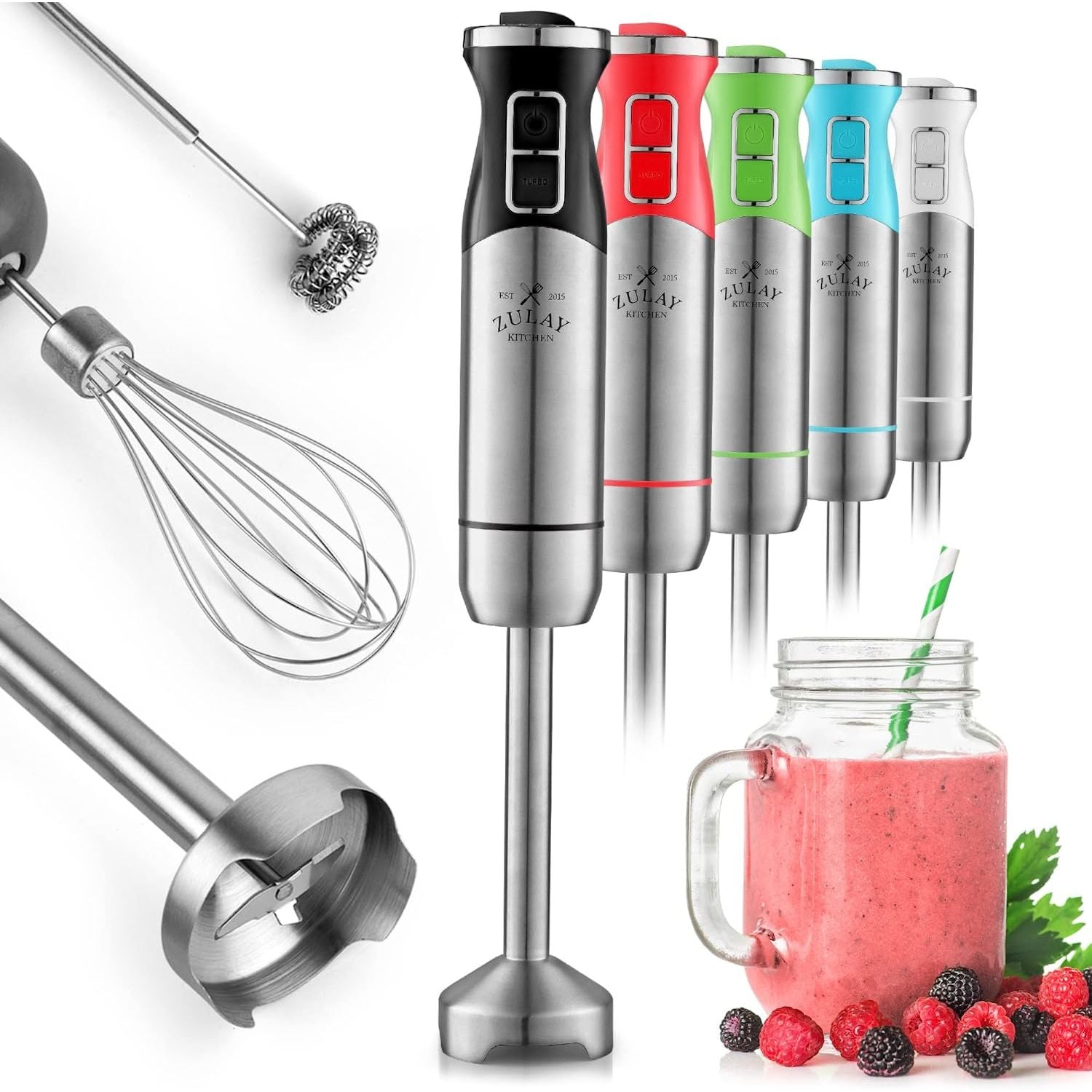 Zulay Kitchen 18 oz Personal Blenders that Crush Ice - USB-C Rechargeable,  Cordless Travel Blender - Portable Smoothie Blender On the Go, Frozen