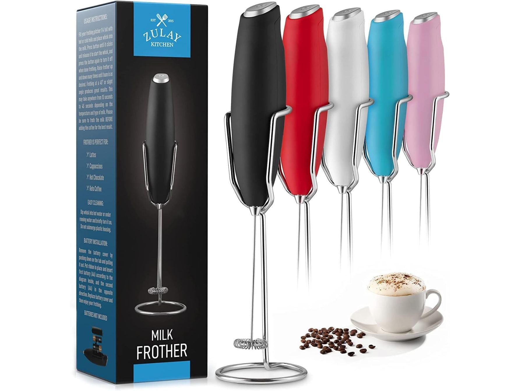Frother by Zulay Kitchen - Rainbow Tomatoes Garden LLC
