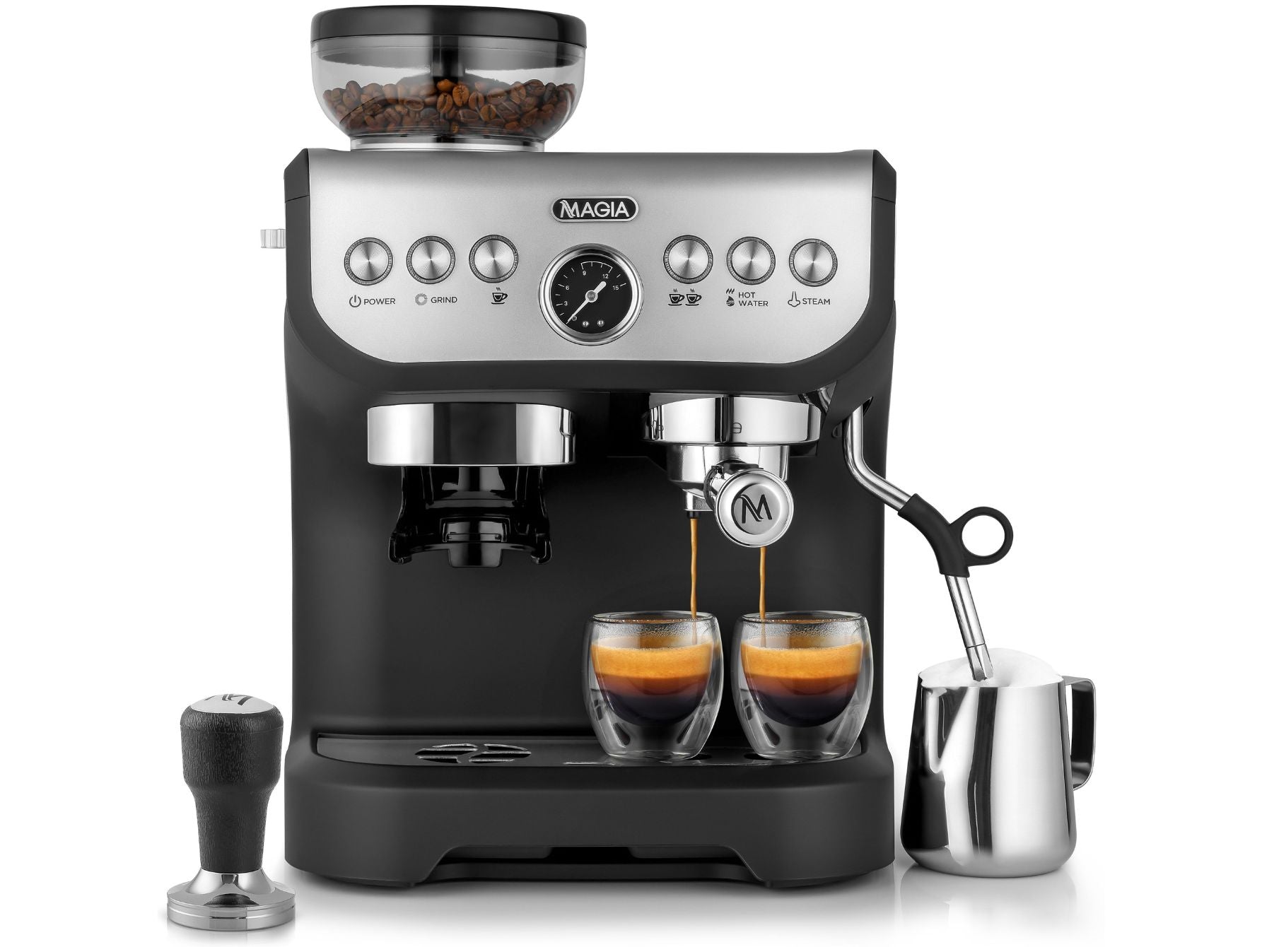 Zulay Magia Super Automatic Coffee Espresso Machine - Durable Espresso  Machine With Grinder - Coffee Maker With Easy To Use 7” Touch Screen, 19  Coffee