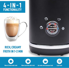 4-IN-1 AUTOMATIC MILK FROTHER FOR HOT & COLD MILK - with cup