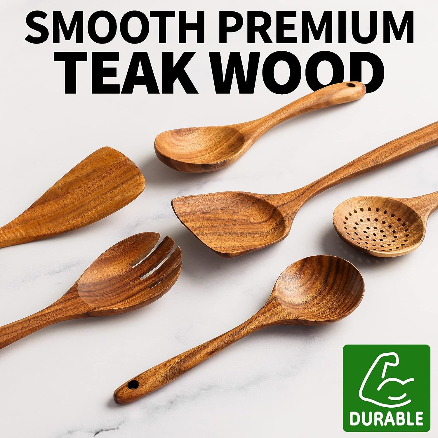 9 Piece Teak Wood Kitchen Tool Set – Terra Powders