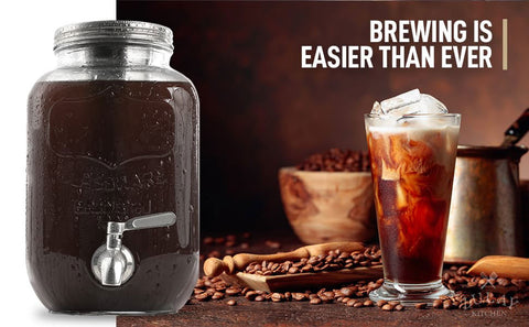 Glass Cold Brew Coffee Maker — NutriChef Kitchen