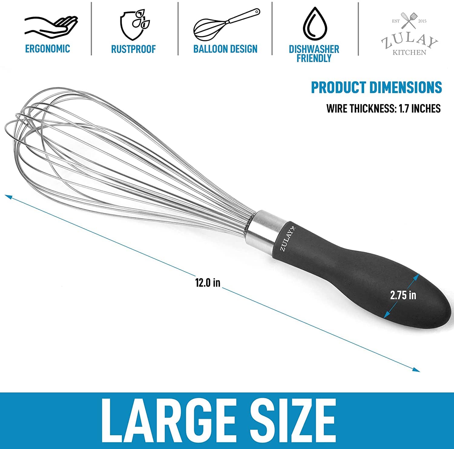 Zulay Kitchen Magnetic Measuring Spoons Set of 8 - Black, 1 - Kroger