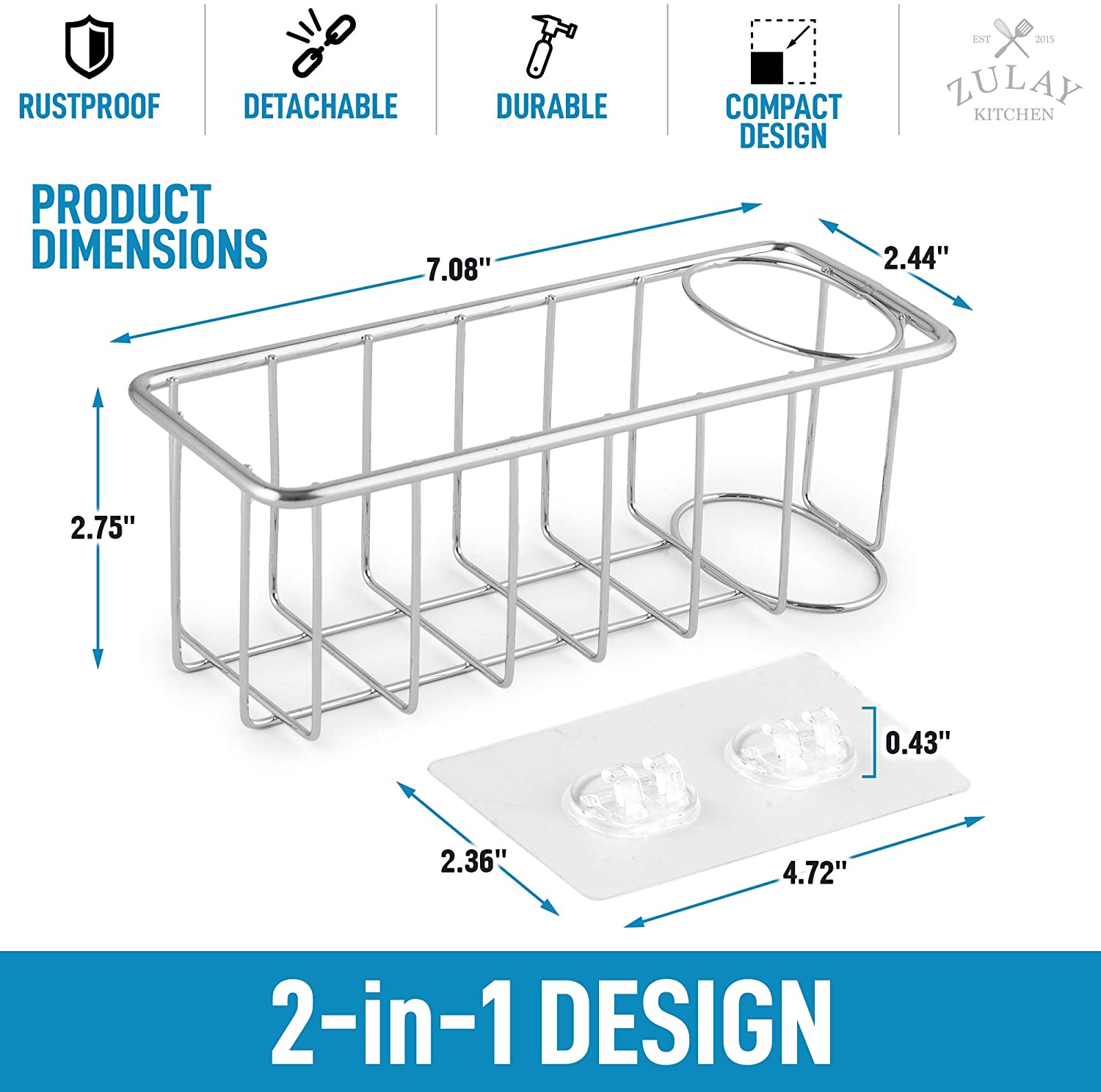 Zulay Kitchen Tablecloth Clips - 30 Pack Durable Stainless Steel Table Cloth Clips & Cover Clamps