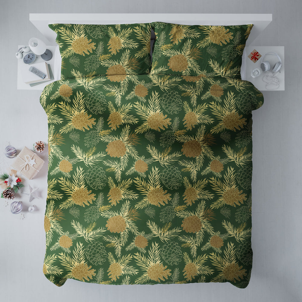 Pine Cone & Leaves Duvet Cover Set