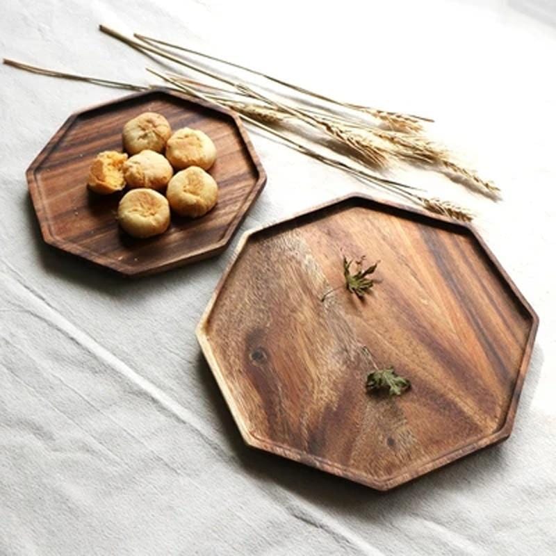 Geometry Acacia Wood Plate (Regular)