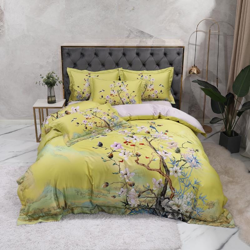 lime green duvet cover set