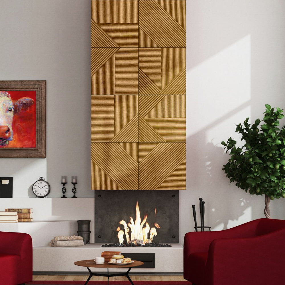 Leaves Square 3D Wall Panel