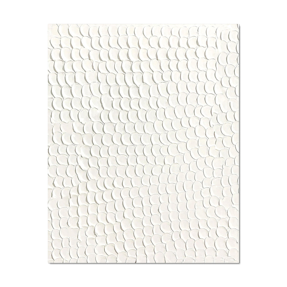 White Texture Painting Spackle Art Abstract Texture Canvas