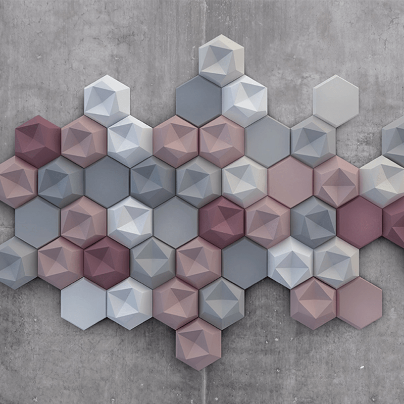 Inverted Hexagon Acoustic 3D Wall Panel – Articture