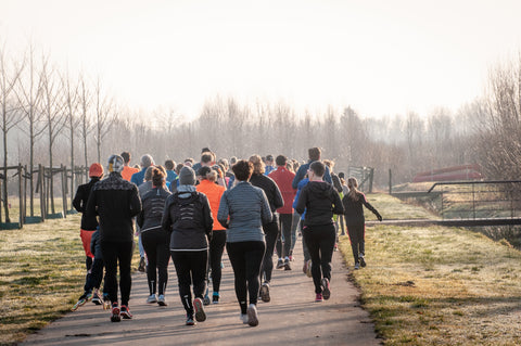 Joggers on Path