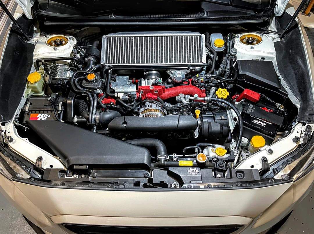 2015 Subaru WRX show car with lightweight lithium antigravity battery