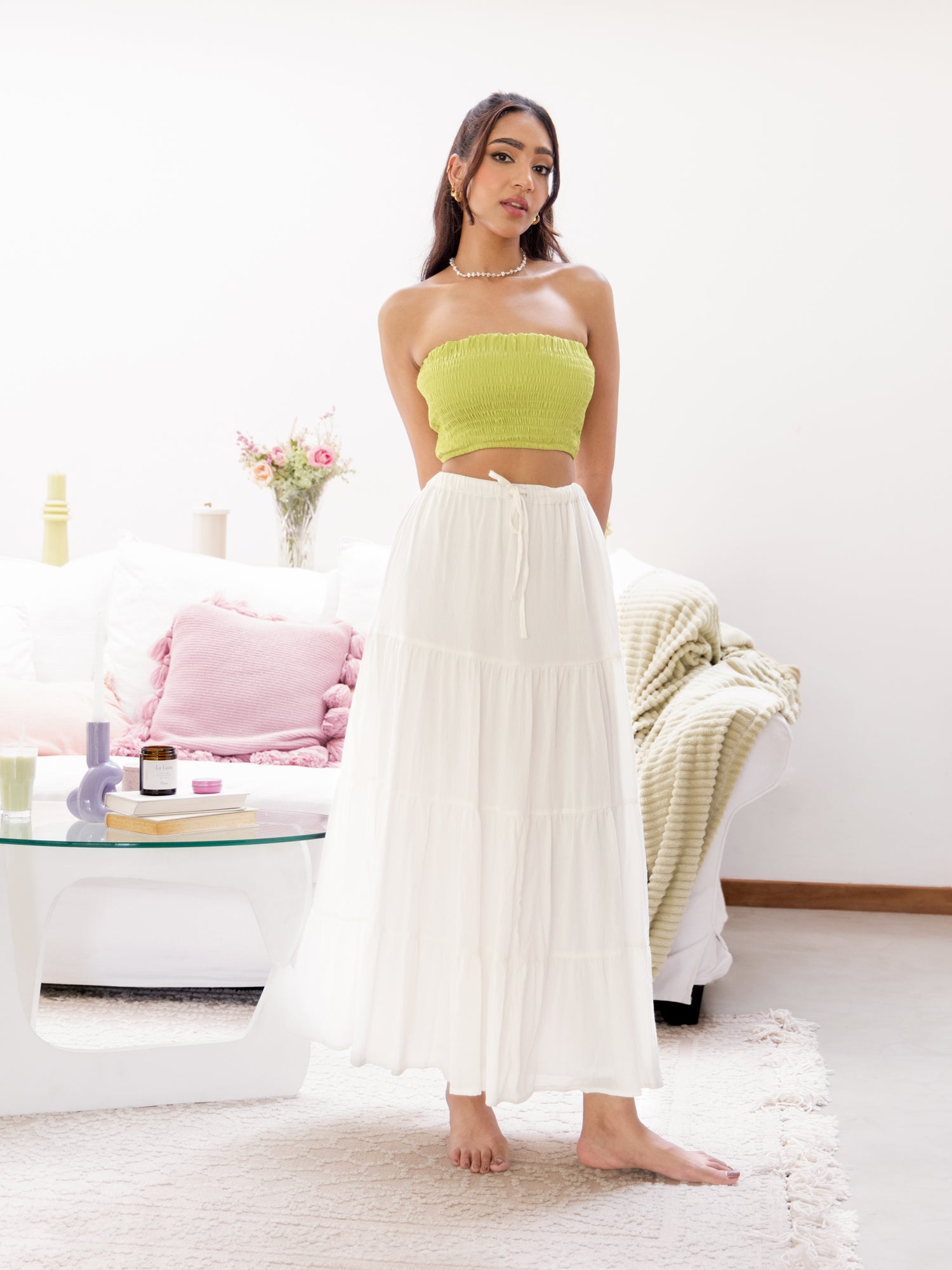 Tiered Maxi Skirt