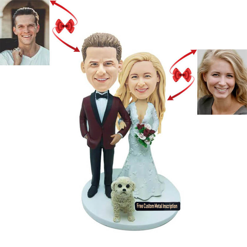 Cake Topper Wedding Topper Custom Bobblehead