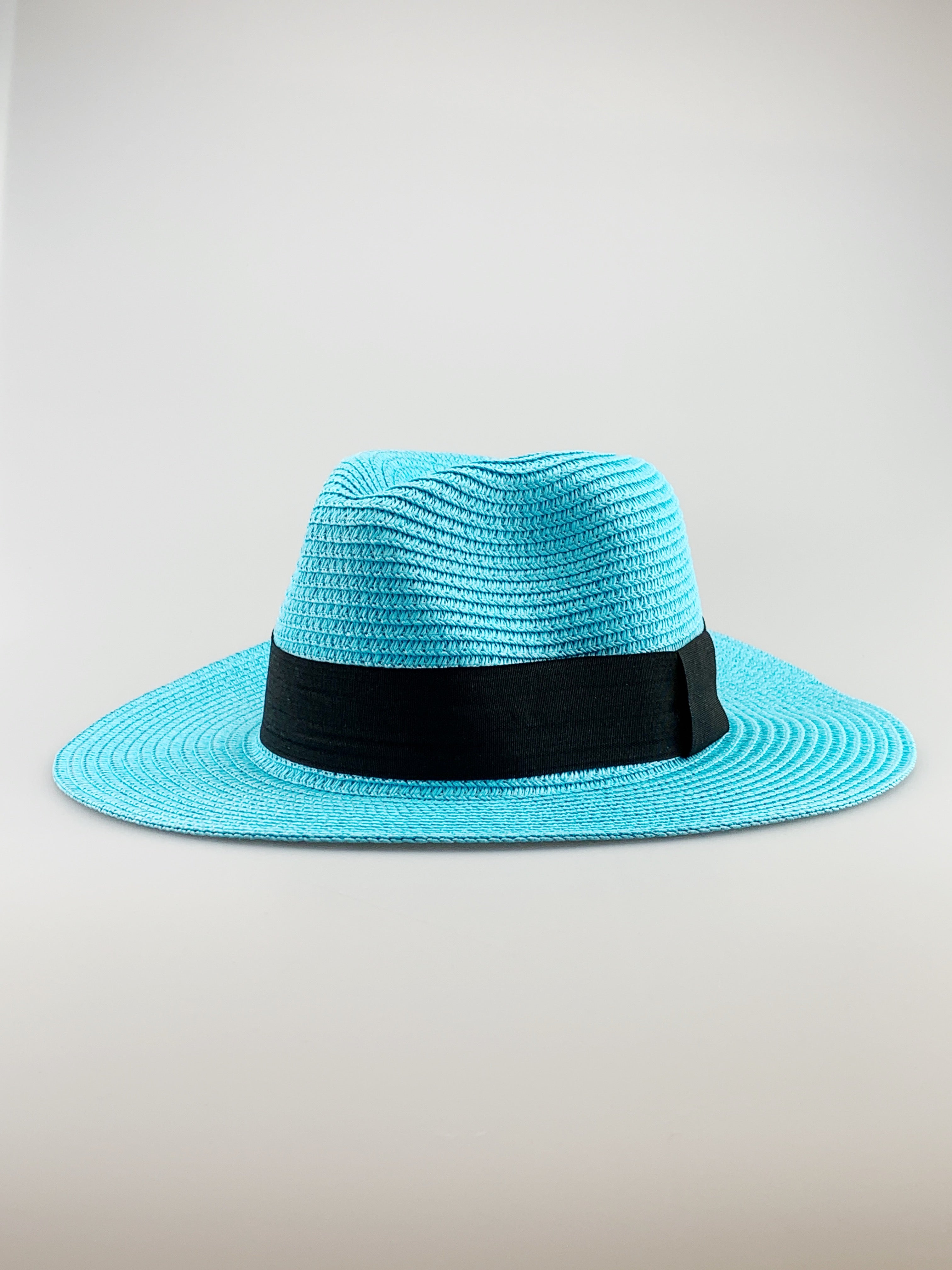 aqua blue hat