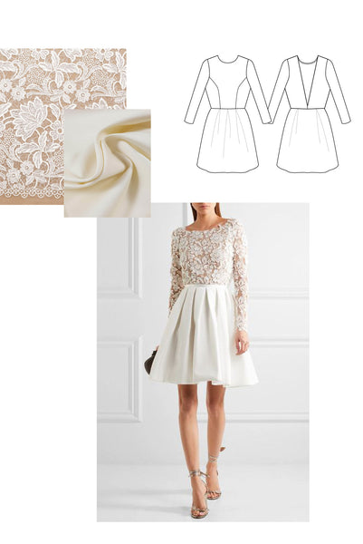 inspiration couture robe de mariée patrons tissus charlotte auzou