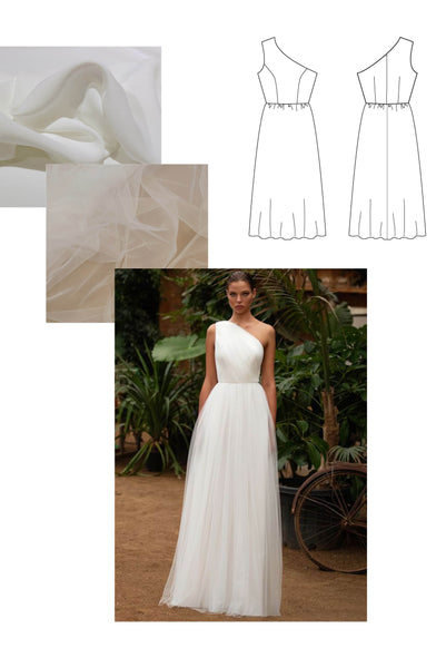 inspiration association tissu patron couture robe de mariée blog charlotte auzou