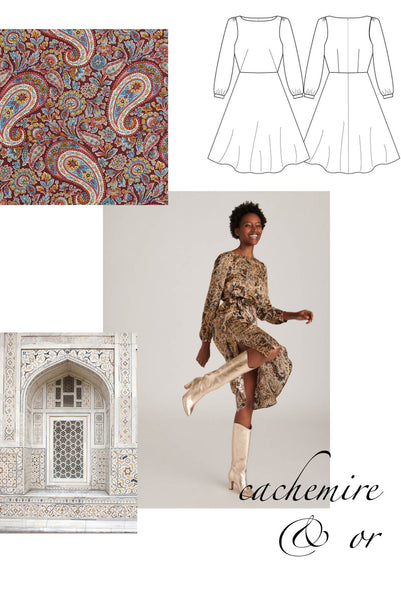 inspiration couture association patron tissu robe atelier charlotte auzou