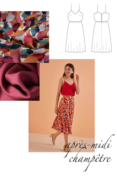 inspiration couture ensemble caraco jupe midi des petits hauts