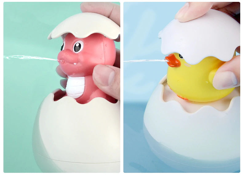 Hatching Egg Animal Bath Toys Water Spray