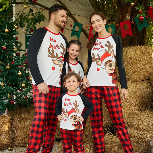 Matching Family Pajamas Sets Green Squad Print Plaid Sleepwear Set -  ChildAngle